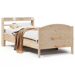 vidaXL Cadre de lit sans matelas 90x200 cm bois de pin massif