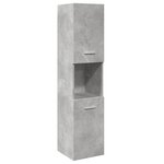 vidaXL Ensemble de meubles de salle de bain 5 Pièces gris béton