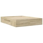 vidaXL Cadre de lit sans matelas chêne sonoma 160x200 cm