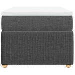 vidaXL Sommier à lattes de lit et matelas Gris foncé 90x190 cm Tissu