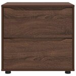 vidaXL Armoire de rangement Chêne brun 60 x 48 x 57 cm