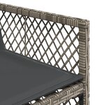 vidaXL Ensemble à manger de jardin 9 Pièces coussins gris résine tressée