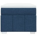 vidaXL Sommier à lattes de lit avec matelas Bleu 80x200 cm Tissu