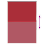 vidaXL Store enrouleur occultant rouge largeur du tissu 90 7 cm