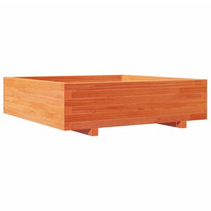 vidaXL Jardinière cire marron 90x90x26 5 cm bois de pin massif