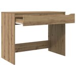 vidaXL Bureau Chêne artisanal 100 x 50 x 78 cm Bois d'ingénierie