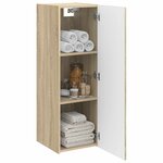 vidaXL Cabinet de Salle de Bain Mural Chêne Sonoma 33 x 34 5 x 60 cm