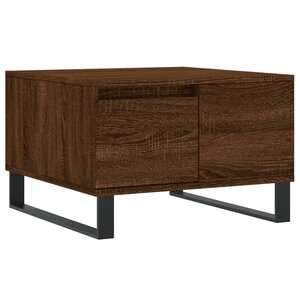 vidaXL Table basse chêne marron 55x55x36 5 cm bois d'ingénierie