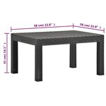 Salon de jardin meuble d'extérieur ensemble de mobilier 2 pièces avec coussins pp rotin anthracite 02_0015900