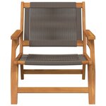 vidaXL Chaises de jardin 2 Pièces Grises 67x77x73 cm Bois massif d'acacia