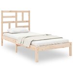 vidaXL Cadre de lit sans matelas bois massif 100x200 cm