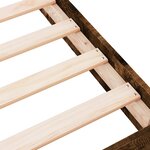 vidaXL Cadre de lit sans matelas chêne fumé 180x200 cm
