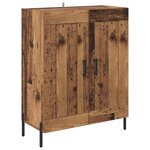 vidaXL Haut Armoire Bois Ancien 69 5 x 32 5 x 180 cm Bois d'ingénierie