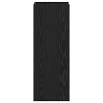 vidaXL Support de Plante 2 pièces Chêne noir 30 x 30 x 80 cm