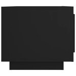 vidaXL Table basse noir 102x50x45 cm bois d'ingénierie