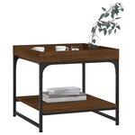 vidaXL Table basse chêne marron 49 5x49 5x45 cm bois d'ingénierie