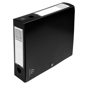 Boite De Classement À Pression Dos 60mm Polypropylène 7/10e Opaque - A4 - Noir - X 10 - Exacompta