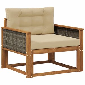 vidaXL Sofa de milieu extérieur Naturel