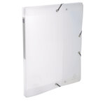 Boite de classement en polypropylène dos 25mm chromaline - a4 - incolore - x 4 - exacompta