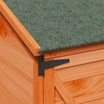 vidaXL Abri de jardin Marron 106 x 56 x 176 5 cm Bois d'ingénierie