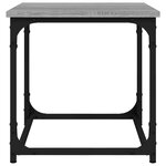 vidaXL Table d'appoint Sonoma gris 40x40x40 cm Bois d'ingénierie