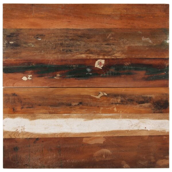 vidaXL Dessus de table carré 70x70 cm 25-27 mm Bois de récupération