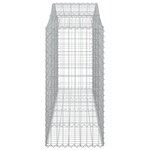 vidaXL Paniers à gabions arqués 9 Pièces 200x50x120/140 cm Fer galvanisé