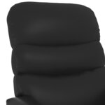 vidaXL Fauteuil inclinable électrique Noir Similicuir