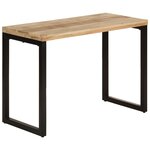 vidaXL Table à dîner 110x50x76 cm Bois de manguier massif