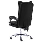 Chaise fauteuil siège de bureau informatique étude de massage similicuir noir 02_0024019