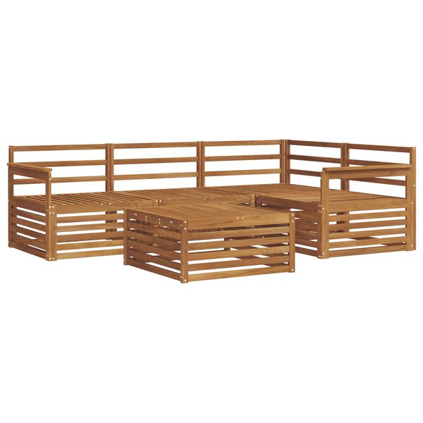 vidaXL Ensemble de canapés d'extérieur 5 pc Naturel