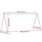 vidaXL Toit de lit pour enfants blanc 199x80 5x88cm bois de pin massif