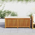 vidaXL Boîte à coussins d'extérieur 150x50x60 5cm bois massif d'acacia