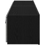 vidaXL Meuble TV mural Montage mural 2 Pièces Chêne noir 80 x 35 x 31 cm