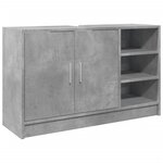 vidaXL Armoire d'évier gris béton 90x29x55 cm bois d'ingénierie