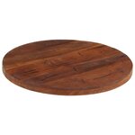 vidaXL Dessus de table Ø 60x2 5 cm rond bois massif de récupération