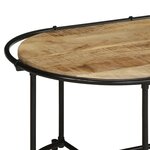 vidaXL Table basse 110x55x40 cm bois de manguier massif brut