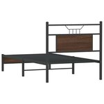 vidaXL Cadre de lit sans matelas chêne marron 80x200cm bois ingénierie