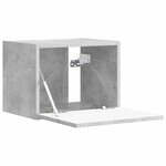 vidaXL Meuble TV mural 2 Pièces Béton 60 x 31 x 29.5 cm Bois d'ingénierie