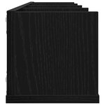 Étagère murale CD vidaXL Chêne noir 100x18x18 cm en bois d'ingénierie