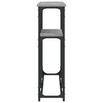 vidaXL Table console sonoma gris 145x22 5x75 cm bois d'ingénierie