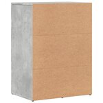 vidaXL Buffets 2 Pièces gris béton 59x39x80 cm bois d'ingénierie