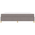 vidaXL Lit à ressorts avec matelas Taupe et blanc 180 x 200 cm tissu