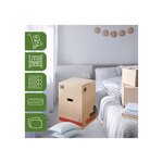 Pack and Move - Lot 30 Cartons Déménagement Premium - 40 X 40 X 60 Cm - Résistance 30 KG - Double Épaisseur - Poignées Renforcées - 2 Adhésifs Offerts