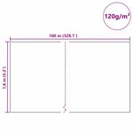 vidaXL Fleece de protection des plantes contre le gel Blanc