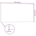 vidaXL Panneaux muraux 3D 10 Pièces marron 100x50 cm EPS
