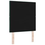 vidaXL Tête de lit LED Design Blocs de Diamant Vert Foncé 80 cm Velours