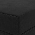 vidaXL Canapé-lit pliable 180 x 67 x 45 cm Noir