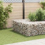 vidaXL Lit surélevé cube à gabion Fil d'acier 60x60x60 cm