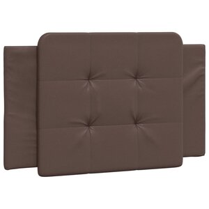 vidaXL Coussin de tête de lit Zadar marron 90 cm similicuir